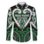 Custom Aotearoa Ngai Tahu Family Matching Short Sleeve Bodycon Dress and Hawaiian Shirt Maori Tribal Pattern