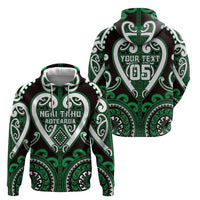 Custom Aotearoa Ngai Tahu Hoodie Maori Tribal Pattern