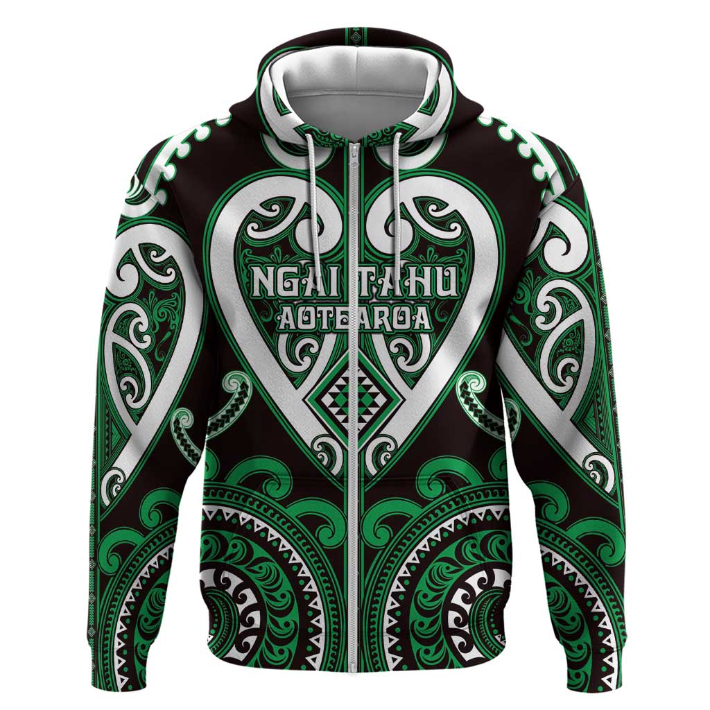 Custom Aotearoa Ngai Tahu Hoodie Maori Tribal Pattern