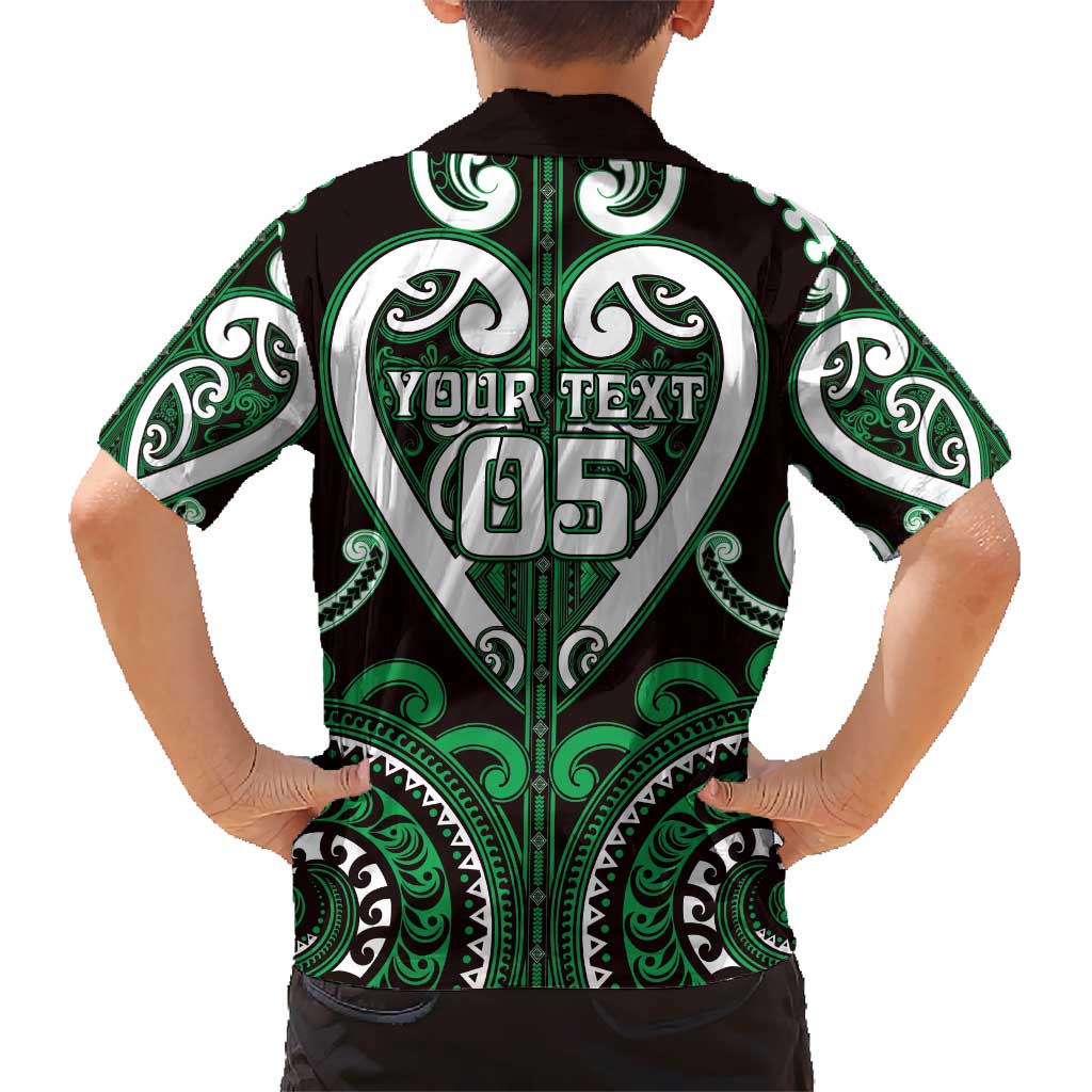 Custom Aotearoa Ngai Tahu Kid Hawaiian Shirt Maori Tribal Pattern