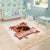 Hawaiian Volcano Lava Flow Area Rug With Hawaiian Tapa Pattern