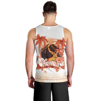 Hawaiian Volcano Lava Flow Men Tank Top With Hawaiian Tapa Pattern