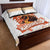 Hawaiian Volcano Lava Flow Quilt Bed Set With Hawaiian Tapa Pattern