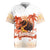 Hawaiian Volcano Lava Flow Rugby Jersey With Hawaiian Tapa Pattern