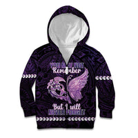 Personalised Alzheimer's Awareness Kid Hoodie You May Not Remember But I Will Never Forget