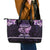 Alzheimer's Awareness Leather Tote Bag You May Not Remember But I Will Never Forget