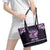 Alzheimer's Awareness Leather Tote Bag You May Not Remember But I Will Never Forget