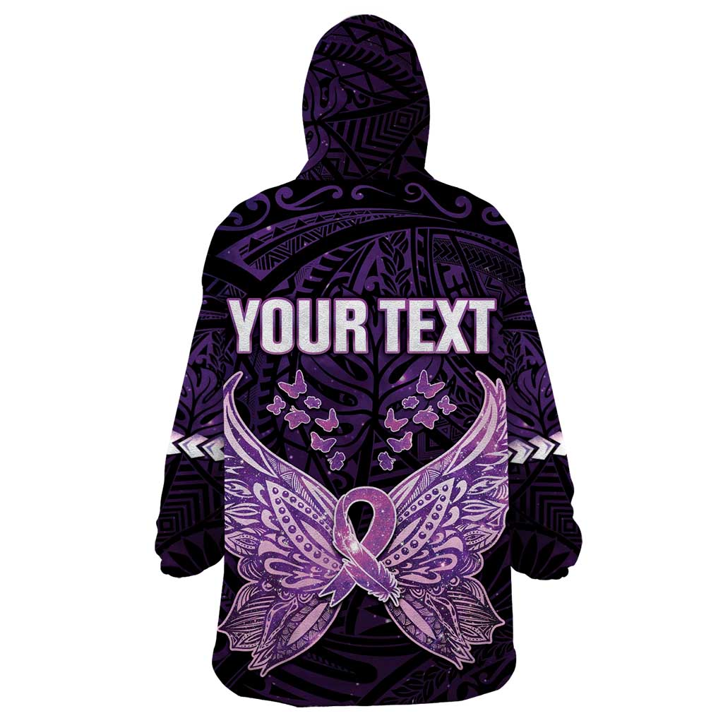 Personalised Alzheimer's Awareness Wearable Blanket Hoodie You May Not Remember But I Will Never Forget