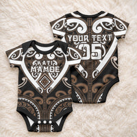 Custom Aotearoa Kati Mamoe Baby Onesie Maori Tribal Pattern LT05 - Polynesian Pride