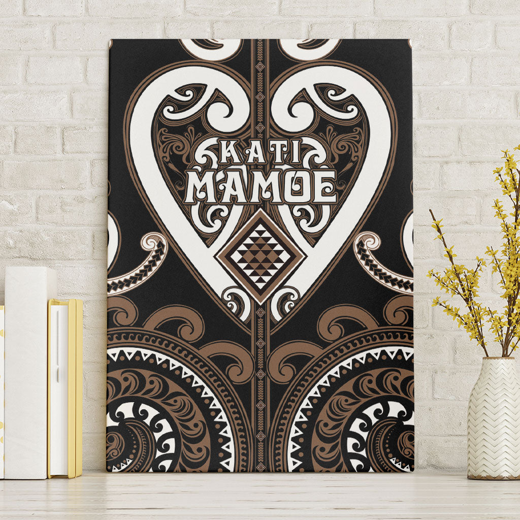 Aotearoa Kati Mamoe Canvas Wall Art Maori Tribal Pattern