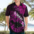 Hawaii Maui Hawaiian Shirt Polynesian Fish Hook Hibiscus Pink Version LT05 - Polynesian Pride