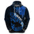 Hawaii Maui Hoodie Polynesian Fish Hook Hibiscus Blue Version LT05 - Polynesian Pride