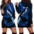 Hawaii Maui Hoodie Dress Polynesian Fish Hook Hibiscus Blue Version LT05 - Polynesian Pride