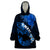 Hawaii Maui Wearable Blanket Hoodie Polynesian Fish Hook Hibiscus Blue Version LT05 One Size Blue - Polynesian Pride