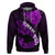 Hawaii Maui Hoodie Polynesian Fish Hook Hibiscus Purple Version LT05 Pullover Hoodie Purple - Polynesian Pride