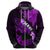 Hawaii Maui Hoodie Polynesian Fish Hook Hibiscus Purple Version LT05 - Polynesian Pride