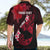 Personalized Hawaii Maui Hawaiian Shirt Polynesian Fish Hook Hibiscus Red Version LT05 - Polynesian Pride