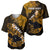 Personalized Hawaii Maui Baseball Jersey Polynesian Fish Hook Hibiscus Gold Version LT05 - Polynesian Pride