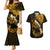 Personalized Hawaii Maui Couples Matching Mermaid Dress and Hawaiian Shirt Polynesian Fish Hook Hibiscus Gold Version LT05 Gold - Polynesian Pride