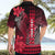 Personalized Hawaii Hawaiian Shirt Hammerhead Shark Kakau Polynesian Tribal Red LT05 - Polynesian Pride