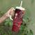 Personalized Hawaii Tumbler With Handle Hammerhead Shark Kakau Polynesian Tribal Red