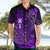 Personalized Hawaii Hawaiian Shirt Hammerhead Shark Kakau Polynesian Tribal Purple LT05 - Polynesian Pride