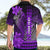 Personalized Hawaii Hawaiian Shirt Hammerhead Shark Kakau Polynesian Tribal Purple LT05 - Polynesian Pride