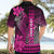 Personalized Hawaii Hawaiian Shirt Hammerhead Shark Kakau Polynesian Tribal Pink LT05 - Polynesian Pride