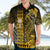 Personalized Hawaii Hawaiian Shirt Hammerhead Shark Kakau Polynesian Tribal Gold LT05 - Polynesian Pride