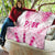 Breast Cancer Pink Out Quilt Polynesian Art Tattoo White Version