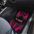 Breast Cancer Pink Out Car Mats Polynesian Art Tattoo Black Version