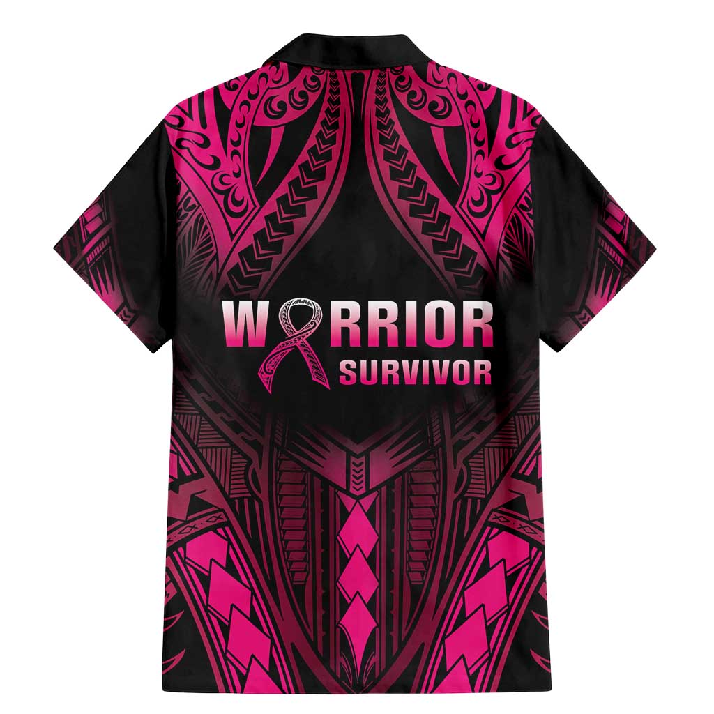 Breast Cancer Pink Out Family Matching Mermaid Dress and Hawaiian Shirt Polynesian Art Tattoo Black Version LT05 - Polynesian Pride
