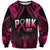 Breast Cancer Pink Out Sweatshirt Polynesian Art Tattoo Black Version