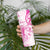 Personalised Breast Cancer Awareness Skinny Tumbler Ribbon Polynesian Pattern White Version