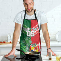 Tonga Ireland Rugby Custom Apron Ikale Tahi With Shamrocks Together