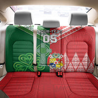 Tonga Ireland Rugby Custom Back Car Seat Cover Ikale Tahi With Shamrocks Together