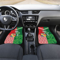 Tonga Ireland Rugby Custom Car Mats Ikale Tahi With Shamrocks Together