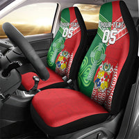Tonga Ireland Rugby Custom Car Seat Cover Ikale Tahi With Shamrocks Together