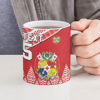 Tonga Ireland Rugby Custom Ceramic Mug Ikale Tahi With Shamrocks Together