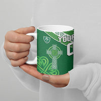 Tonga Ireland Rugby Custom Ceramic Mug Ikale Tahi With Shamrocks Together