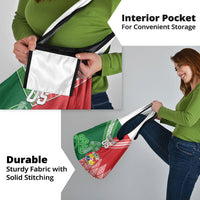 Tonga Ireland Rugby Custom Grocery Bag Ikale Tahi With Shamrocks Together