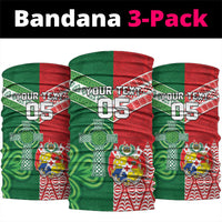 Tonga Ireland Rugby Custom Neck Gaiter Ikale Tahi With Shamrocks Together
