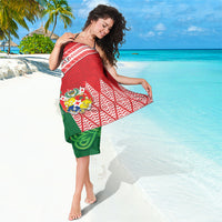 Tonga Ireland Rugby Custom Sarong Ikale Tahi With Shamrocks Together