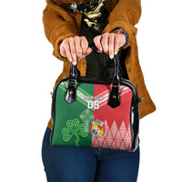 Tonga Ireland Rugby Custom Shoulder Handbag Ikale Tahi With Shamrocks Together
