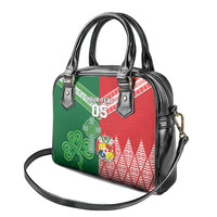 Tonga Ireland Rugby Custom Shoulder Handbag Ikale Tahi With Shamrocks Together