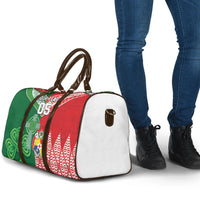 Tonga Ireland Rugby Custom Travel Bag Ikale Tahi With Shamrocks Together