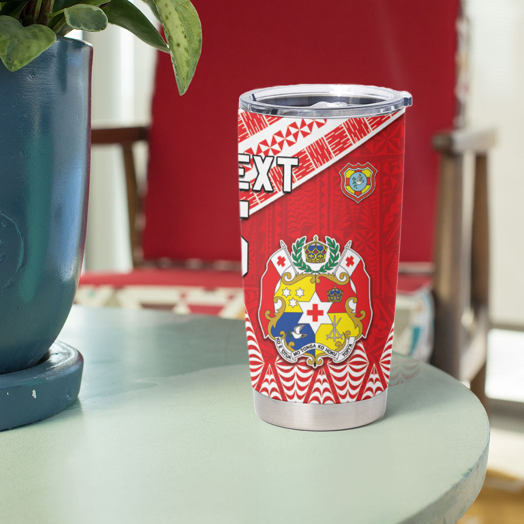 Tonga Ireland Rugby Custom Tumbler Cup Ikale Tahi With Shamrocks Together