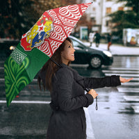 Tonga Ireland Rugby Custom Umbrella Ikale Tahi With Shamrocks Together