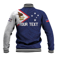 Personalized American Samoa And Samoa Baseball Jacket Together We Grow