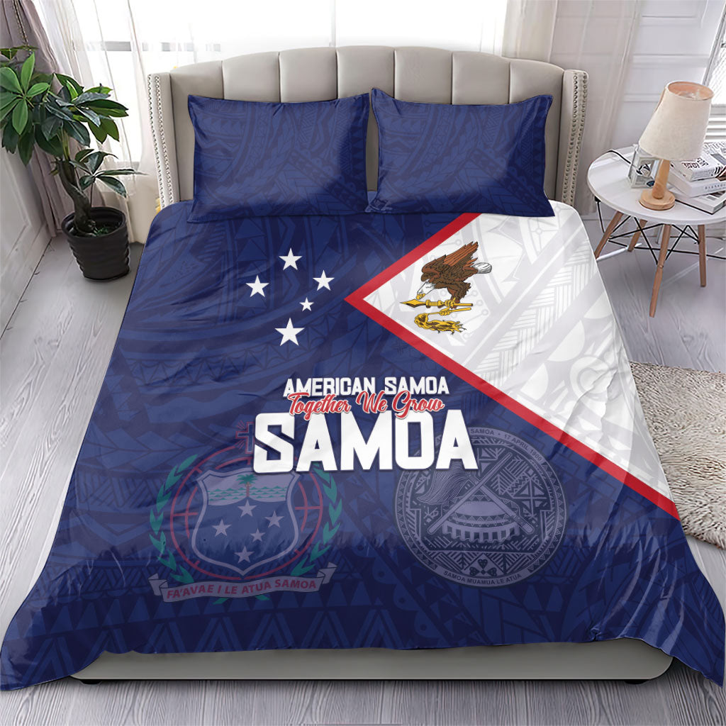 American Samoa And Samoa Bedding Set Together We Grow